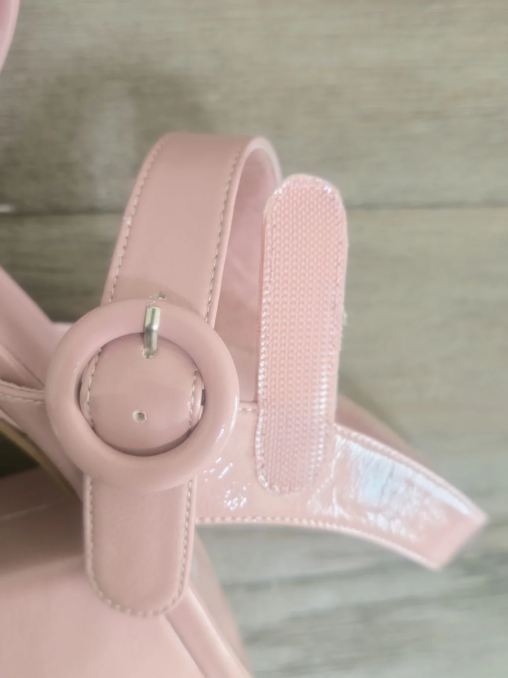 Jeffrey Campbell Platz Pink Blush Patent Leather Platform Heels Size 10 Feminine